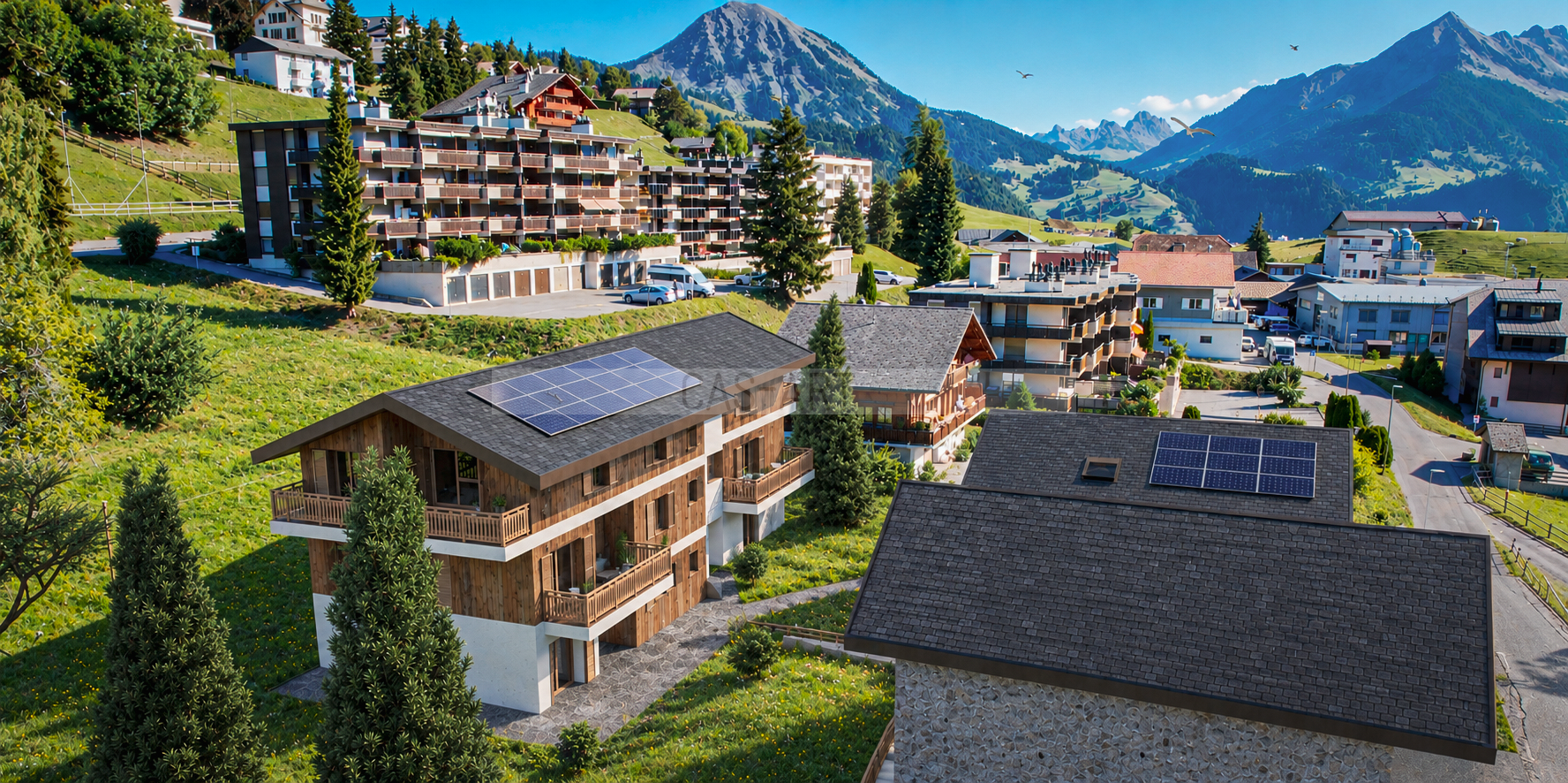 terrain + permis pour 7 appartements